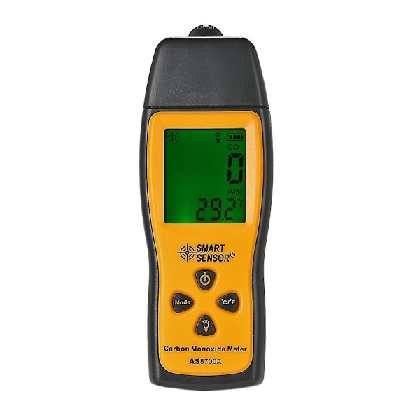 SMART SENSOR Handhållen Kolmonoxidmätare med Hög Precision CO-Gas Testare Monitor Detektor Mätare