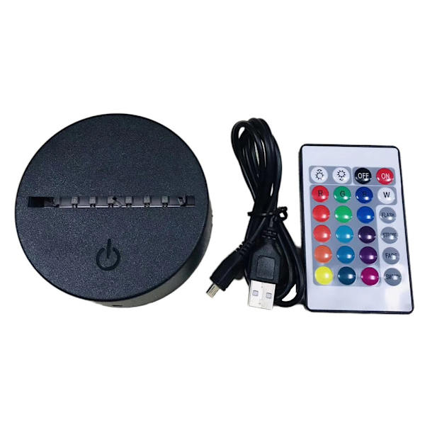Fotboll 3D Akryl Luminous USB Stereo Luminous Lamp