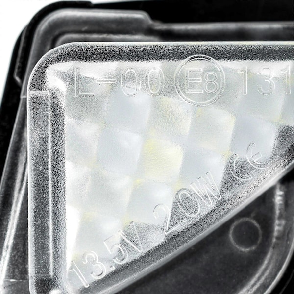 2 st Vita Sidospegel Pöl Ljus Inget Fel Stark Klar Lins Canbus Billampa LED-enhet För Skoda Superb Mk2 Octavia a5 a7
