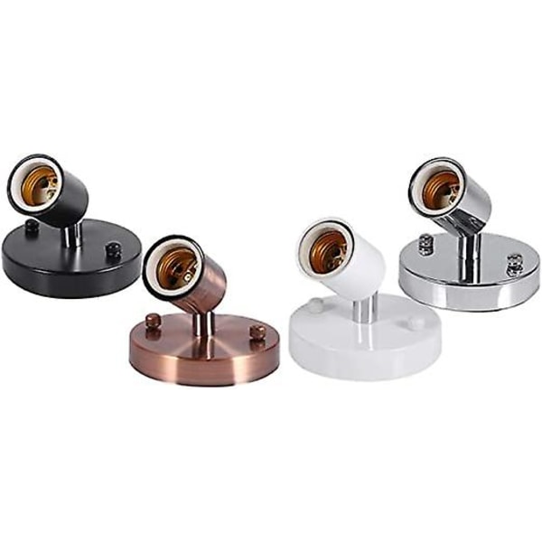 E27 Vintage Metal Pæreholder Loftlampe Væghængt Lampeholder Armatur Pendellampe Lysekrone til Hjemmet Loft E27 Sokkel til Lampe