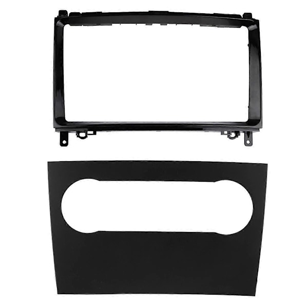 Bilradio Fascia för A-klass W169 2004-2012 Instrumentbräda Kit Install Facia Panel Konsol Bezel Adapterplatta