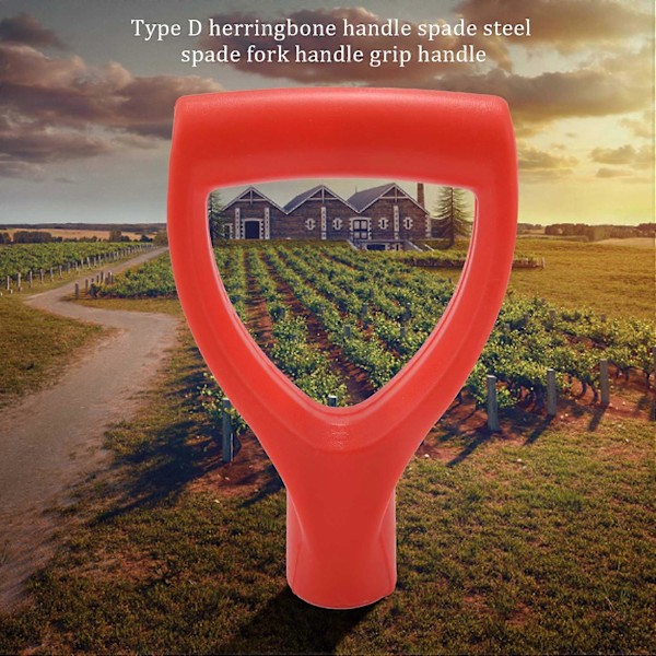 Plast Scoop Poly D-Grep Håndtak Plen Gård Hage Snømåking Spade Gaffel Spade
