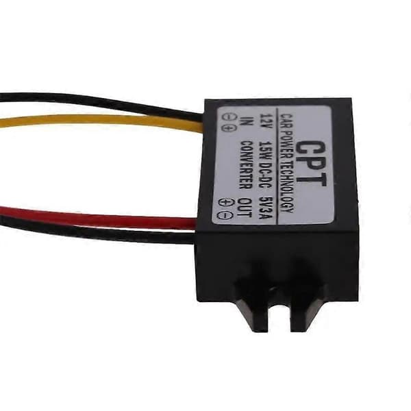 12V til 5V 3A 15W Step Down Buck Converter DC til DC Regulator til GPS Bil Audio Radio LED Display