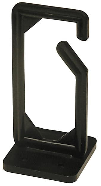 Kabelophæng, skruemontering, 13x43x89mm, plast, sort