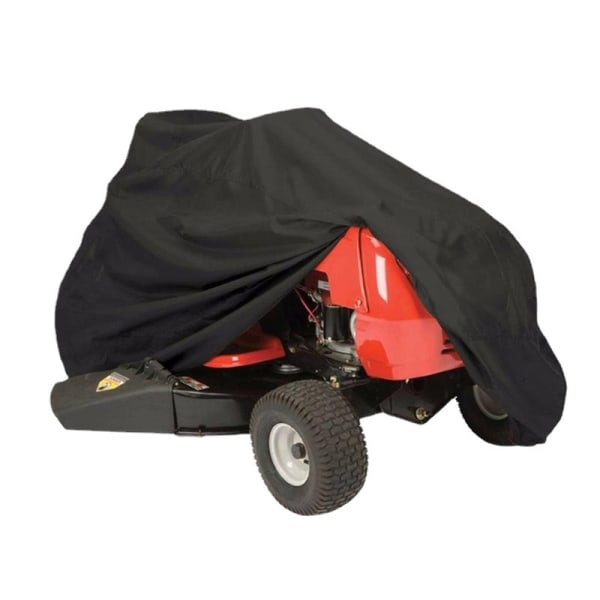 210D Oxford Cloth Waterproof Lawn Mower Cover - Black, 183*137*117cm, 1 piece