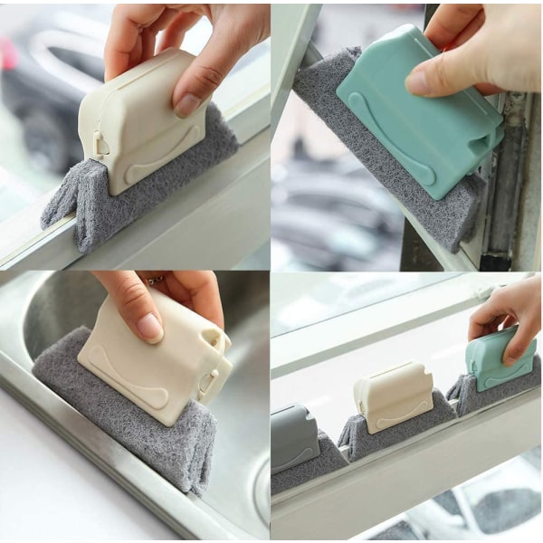 Magic Window Track Cleaner, værktøjssæt til rengøringsbørste til vinduer