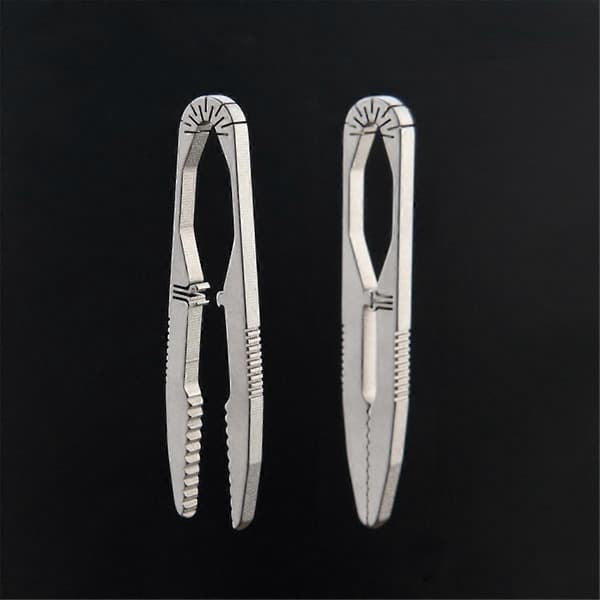 TC4 Titanium Legering Spænde Pincet Multifunktion Med Snap Lås