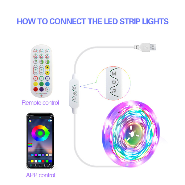 Marquee 5050 LED-ljus Symphony Bluetooth-ljuslistset