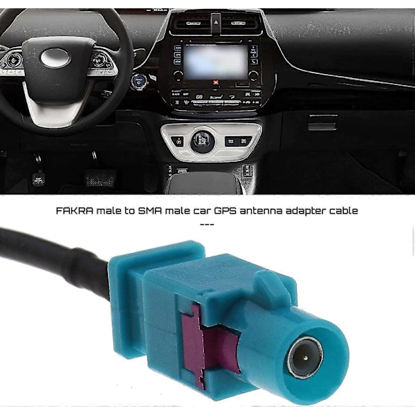 2 kpl Universaali Fakra Z - SMA urosadapterikaapeli GSM-ajoneuvoantennille GPS DAB TV-autotarvikkeet 15cm