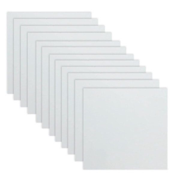 12 Arkkia 10mil Mylar-levyä 12 X 12 Tuumaa Maitomaisen Läpinäkyvää PET-tyhjää Stensiilinvalmistuslevyä (10mil)