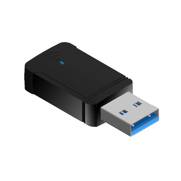 1300 Mbps Wifi-sovitin USB Langaton verkkokortti Kaksitaajuinen 2,4GHz 5GHz Usb3.0 Wifi-sovitin pöytäkoneelle