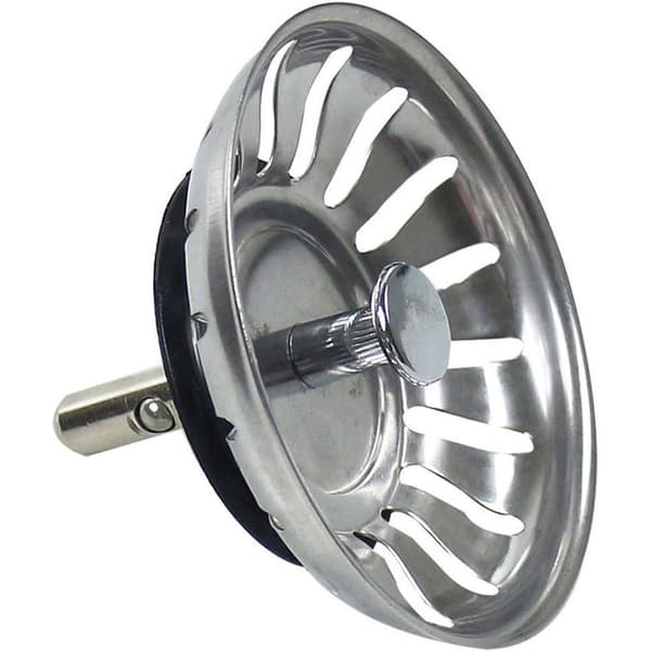 Kjøkkenvaskplugg i rustfritt stål, vaskfilterplugg, kjøkkenvaskfilter - Diameter 79 mm