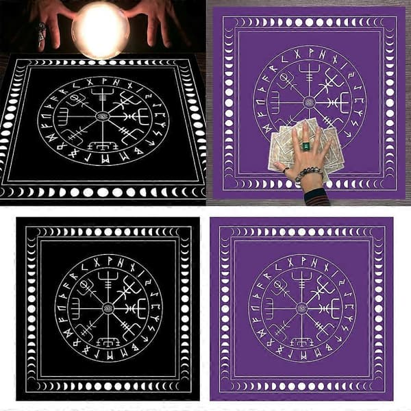 Alter Divinasjon Pendel Divinasjonsduk Matte Brettspill Tarotkortunderlag