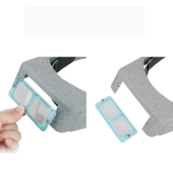 Optivisor Linse Hovedbånd Forstørrelsesglas Briller Forstørrende Visir Glas Hovedbånd 4 Linser