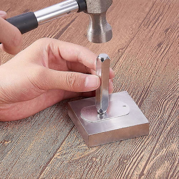 6mm 1/4\" Pile Design Stempler Metal Punch Stempler Stemplingsværktøj - Elektrobelagt Hårdt Kulstofstål Værktøjer til at Stemple/Punch Metal Smykker Læder Træ