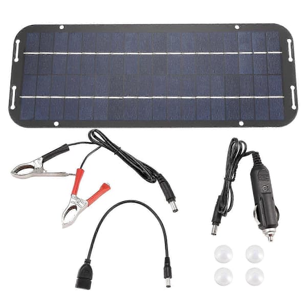 12V 60W Solcellepanel Lader Bil Motorsykkel Solcellepanel Billader