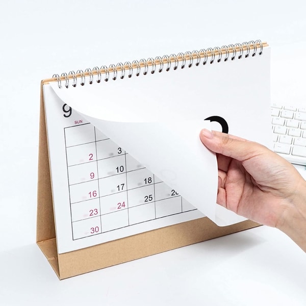 Kalender 2022 år av tigeren bærbare skrivebordskalender 2022 vertikalt flippdeksel for kontorskole