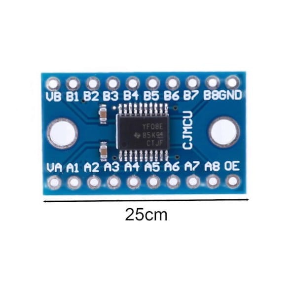 Moduladapter TXS0108E Bi-Directionell Logiknivåomvandlare Modul 3.3V 5V Spänningsöversättning Hög