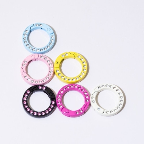 5 st fjäder O-ring spännen Diamant karbinhake 2 2 2