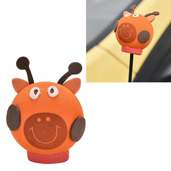 1 stk Kule Giraff Eva Dekorativ Bilantenne Topper Kuler Oransje