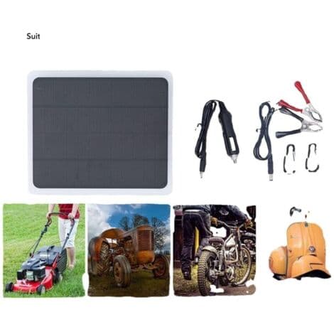 12V 20W Solcellepanel, Nødlader, USB, Utendørs, Bil/Båt/Camping