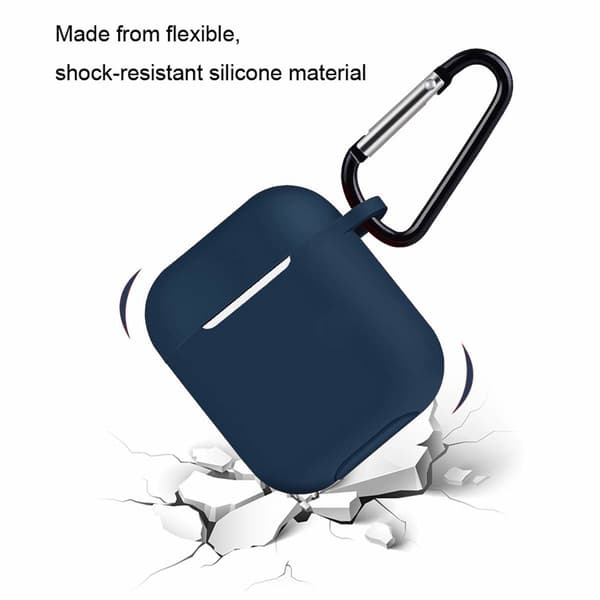 Airpods Case Silicone Extra Shockproof Dark Blue
