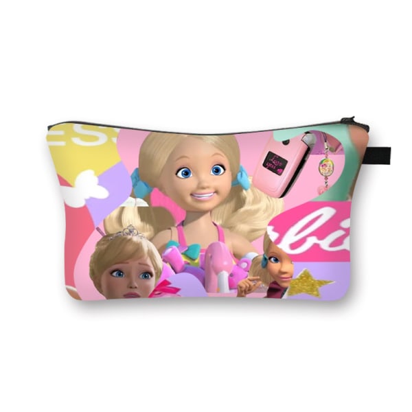 Barbie Princess Söta flickor Cartoon Cosmetic Bag