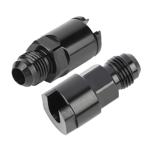 Aluminium Brændstofslange EFI Adapter Fitting 6 AN Han til 5/16in Quick Disconnect Push Hardline