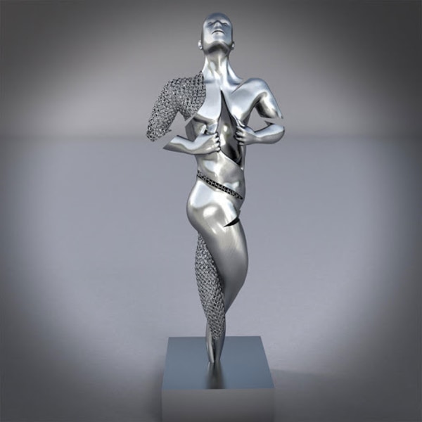Abstrakt metal figur Skulptur Lærred maleri Hængende maleri Udskrivning kerne