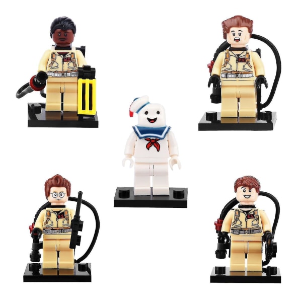 5 stk/sett Ghostbusters dukke gave hjem DIY byggekloss leketøy actionfigur