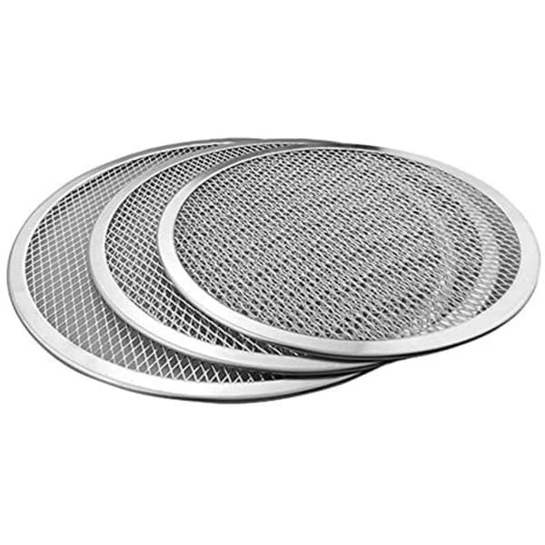 Sæt med 3 professionelle runde non-stick bageplader til pizzaovne og griller (30,5 cm)