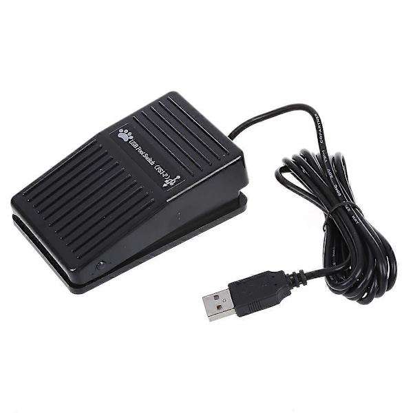 USB-jalkapedaalikytkinohjain näppäimistötoiminto PC-tietokonepeleihin Uusi jalkakytkin USB HID -pedaali