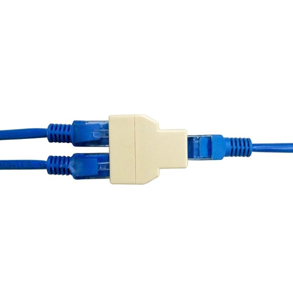 Kontakt 1 til 2-veis parallell ledning Liten Ethernet-nettverksadapter