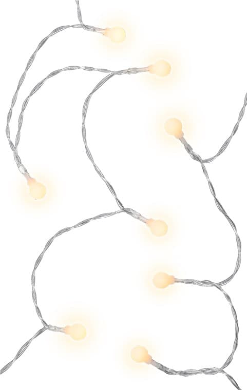 80 LED-ljusslinga \"Bollar\"