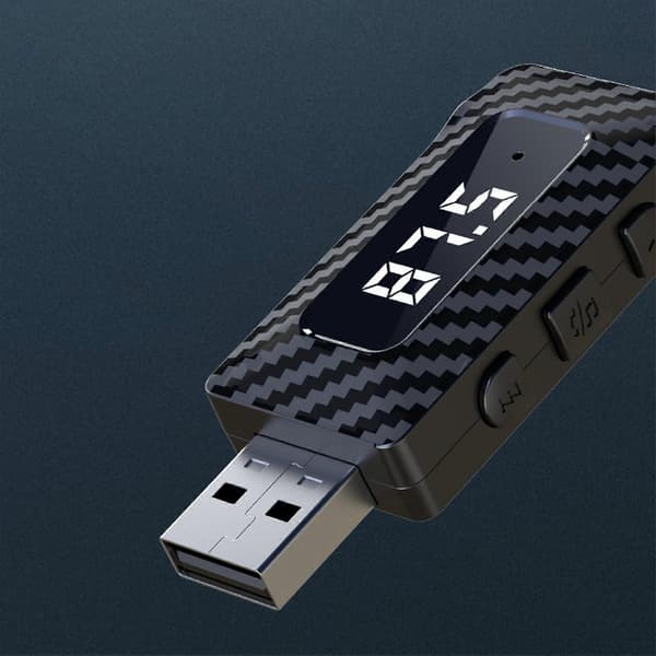 Trådløs Bluetooth-mottaker Klar Lydkvalitet USB DC5V FM-sender Plug And Play for Biler