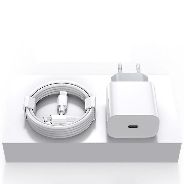 iPhone snabbladdare USB-C 20W strömadapter med 2m kabel
