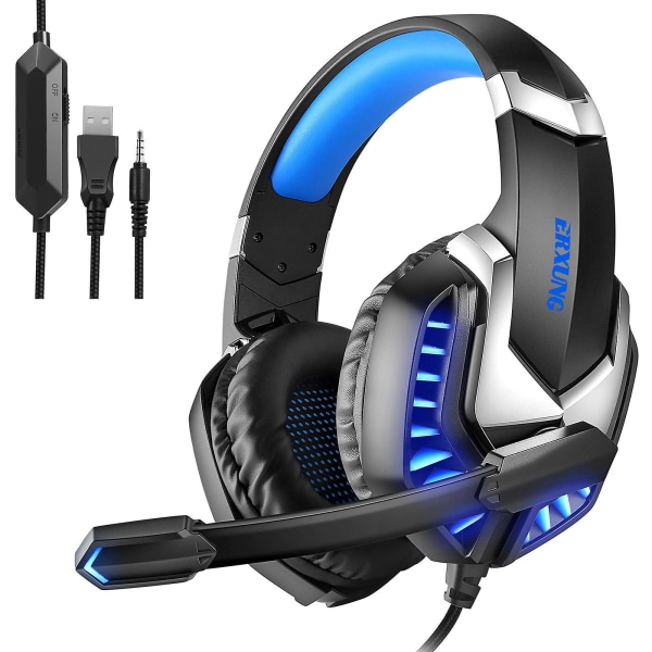Wired Headphones (Blue Black)