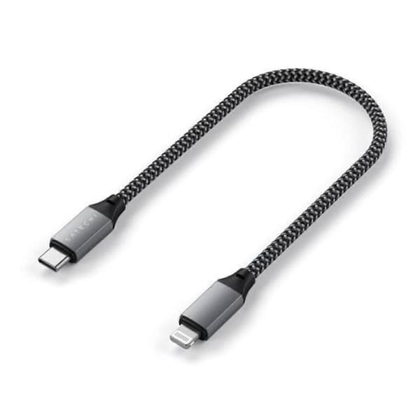 USB-C till Lightning-kabel - 25CM, Grå