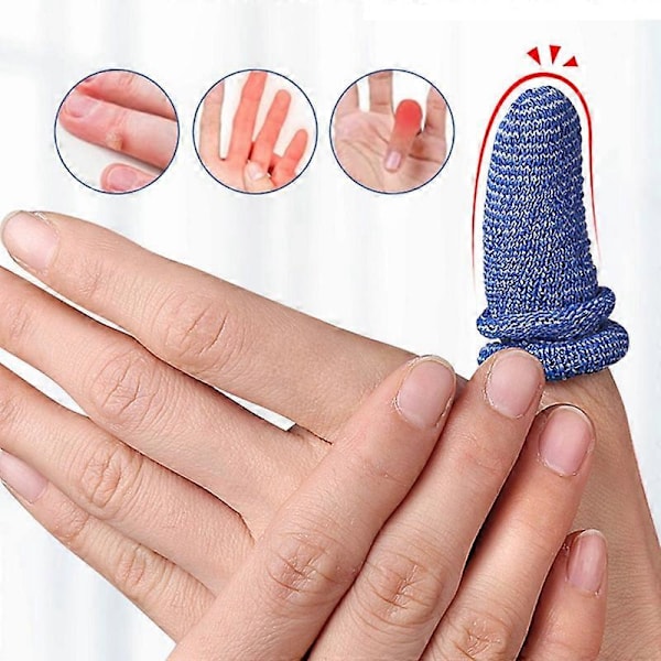 20 st Tubformade Fingerbandage Fingerstrumpor Mjuka Elastiska Andningsbara Passar Fixerade Och Lindade Sportbandage