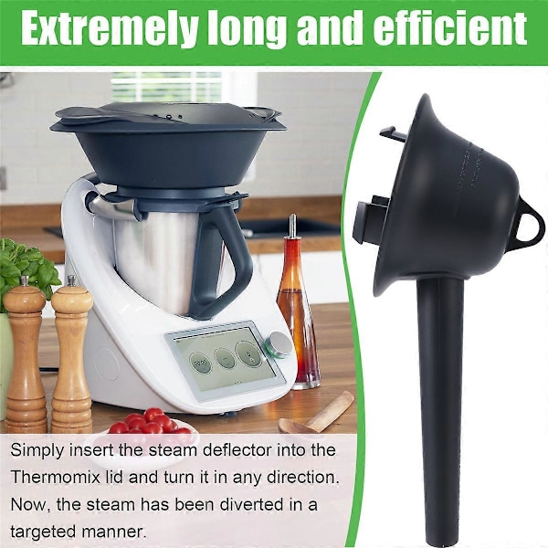 Ångavledare för Thermomix TM31 TM5 TM6 Guide Pipe, Ånglock, Tvättbar & Återanvändbar Tryckkokare