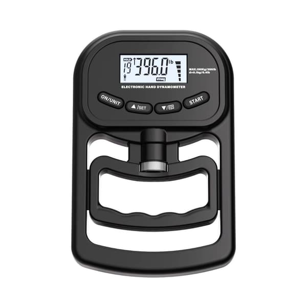 180 kg Genopladelig Elektronisk Hånddynamometer Grebsstyrketester Sort