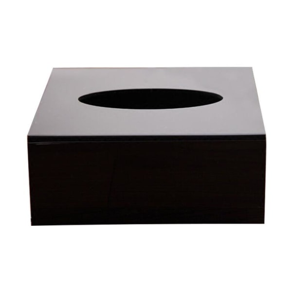 tissue box håndlavet rektangulær tissue box sort