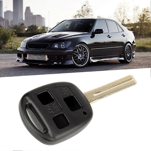 3 Knappers Erstatnings Fjernkontroll Nøkkelhus Skall for Lexus IS200 GS300 LS200 RX300