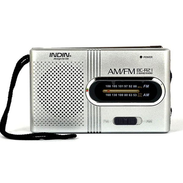 Bärbar radio | Am/fm batteridriven med fjärrmottagning för inomhus, utomhus och nödsituationer | Radio Med Högtalare Och Hörlursuttag