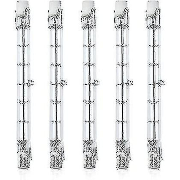 5 stk. dæmpbar R7s 118mm 300w halogen pære AC 220-240v 3100lm lineær halogen projektør til landskabsbelysning, sikkerhed, gadebelysning