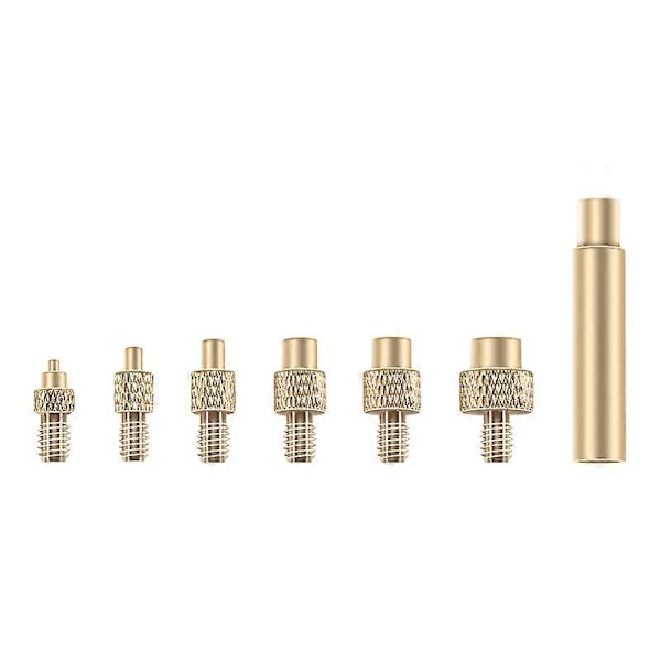 1 Set Värmeinsatsmutter Järnspets M2 M3 M4 M5 M6 Gänga Inbäddad Kit Värmeinsättningsverktyg För Plast 3D-skrivare Lödkolv