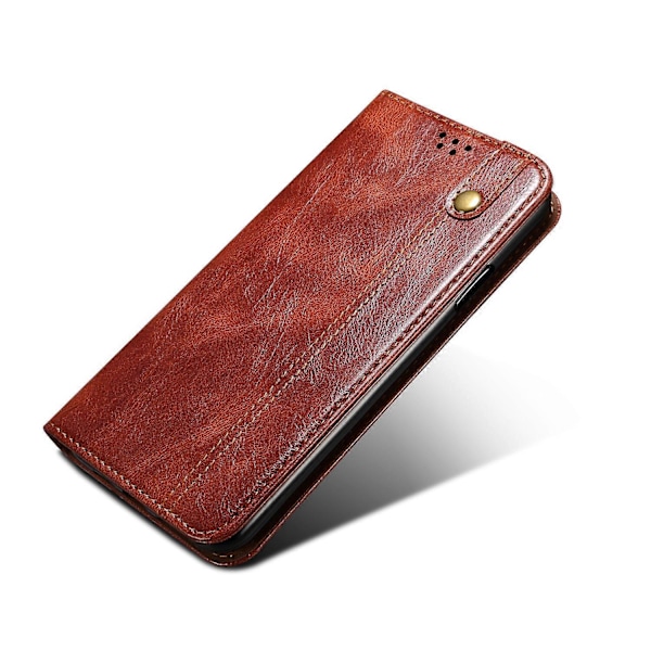 For Samsung Galaxy S22 Ultra 5G Enkel Voks Crazy Horse Tekstur Horisontal Flip Lær Telefonveske med Kortspor & Holder