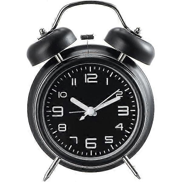 Superhög väckarklocka för vuxna som sover tungt, tyst utan tickande