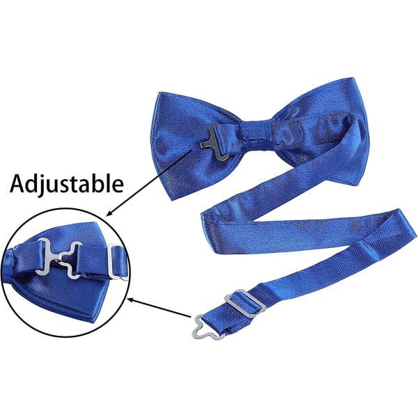 Forhåndsbundet sløyfe for menn til bryllupsfest Fancy vanlig justerbar sløyfe slips gave