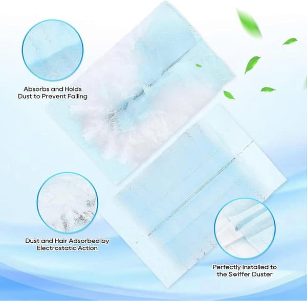 2025 Senaste Modell 30-pack Engångs Dammvippefyllning för Swiffer Hand Duster, Degree Dusters Refills